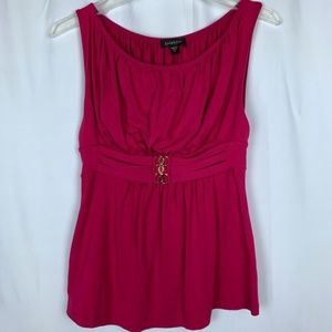 Bebe women's embellished pink sleeveless shirt S